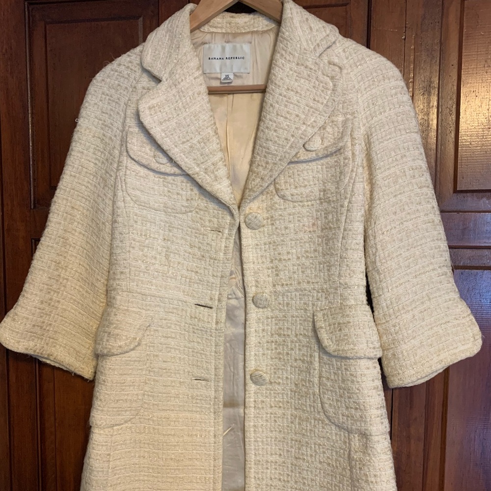 3/4 sleeve dress coat